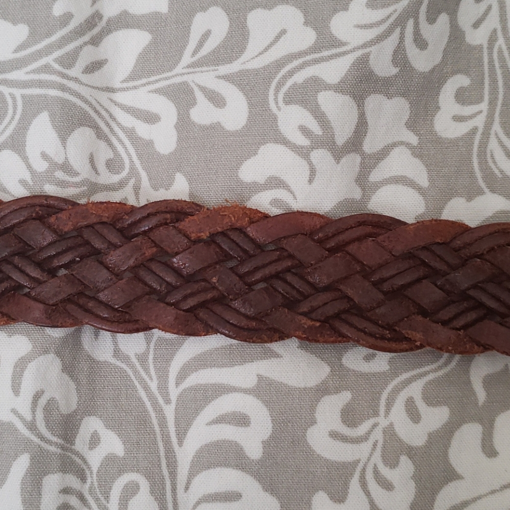 Coach Brown Leather Braided Belt - Picture 7 of 9